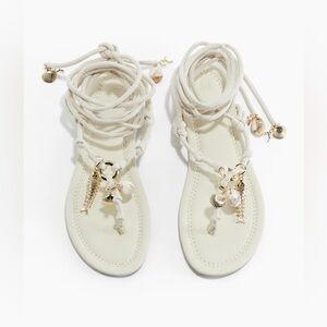 Pendant detail sandals